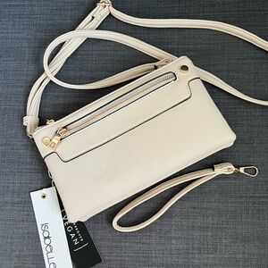 NWT ISABELLE VEGAN CROSSBODY BAG WRISTLET CLUTCH
